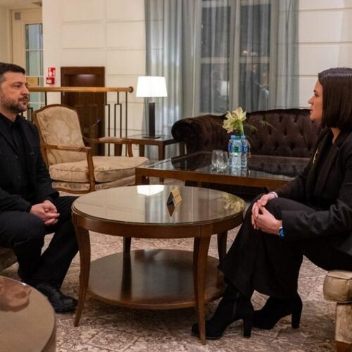 Зеленський вперше провів двосторонню зустріч з Тихановською