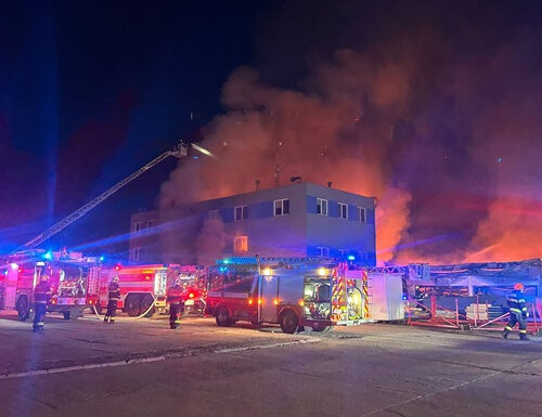 У Чехії горіло підприємство,яке виробляє дрони для України