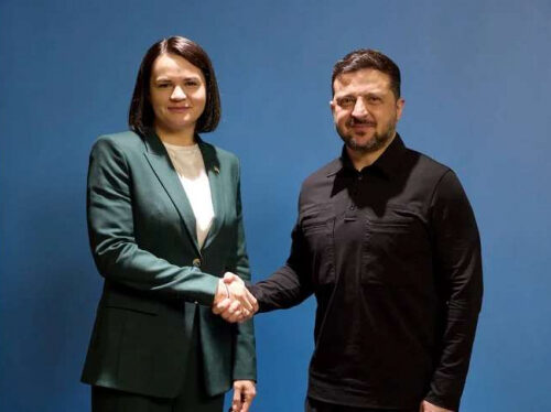 Зеленський зустрівся у Києві з лідеркою білоруської опозиції