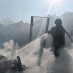 Атаки РФ: у Луцьку горів ТРЦ, на Львівщині пошкоджені будинки